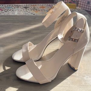 Karl Lagerfeld Block Heel Open Toe Sandals